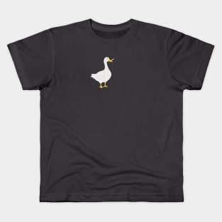 Dangerous goose holding knife Kids T-Shirt